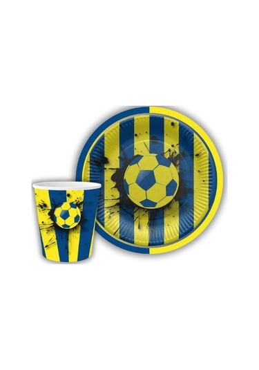 Sarı Lacivert Taraftar Parti Seti 40 Kişilik Sarı Lacivert Taraft