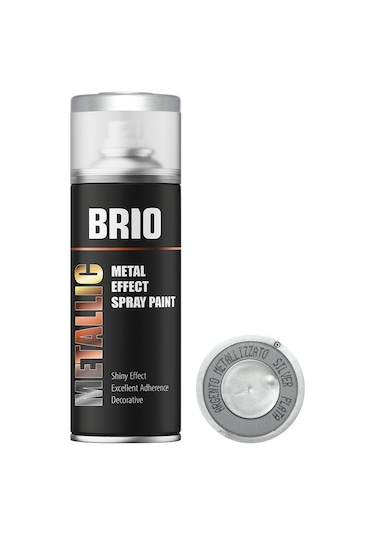 Brio Sprey Boya Metalik Krom 400 ML