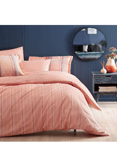 Yataş Bedding Pamena Ranforce Tek Kişilik Nevresim Seti - Somon