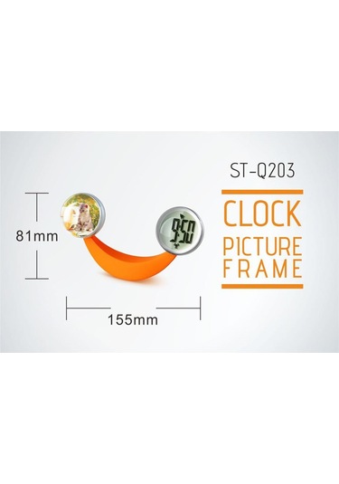 Suntek Sevimli Stiller Muz Şekli Kristal Çerçeve Çalar Saat