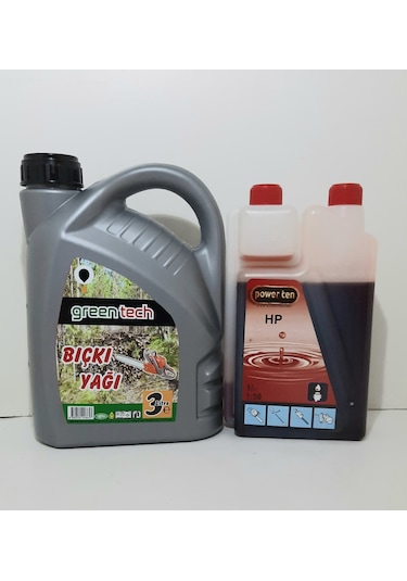 greentech BIÇKI YAGI 3 LİTRE +ÖLÇEKLİ 2 ZAMANLI MOTOR YAGI AGAÇ K