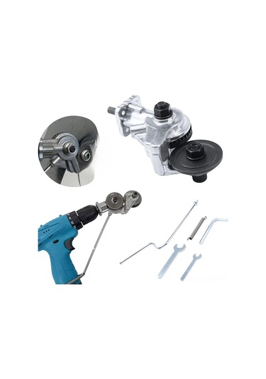 Xiyyadms Li-poly Elektrikli Metal Kesici - Matkap Uyumlu Demir Levha Kırıcı, Taşlı Kutulu Hızlı Kesim Aleti