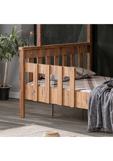 Mdf Profil Ranza, Deluxe Ayrılabilir Ranza - Ceviz 90 X 190 CM