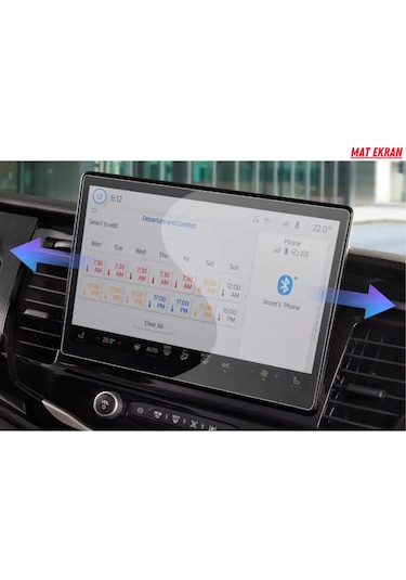 Ford Transit 2025 Navigasyon Ve Multimedya Uyumlu Mat Ekran Koruyucu