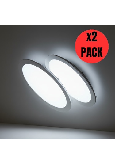 Kendal Kdl 407 Slim Led Panel 2'li Spot Gömme 24w 1920 Lümen - Beyaz-6500k Beyaz