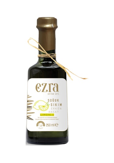 Ezra Olive Oil Soğuk Sıkım 2023 Hasat Limonlu Zeytinyağı 250 ML