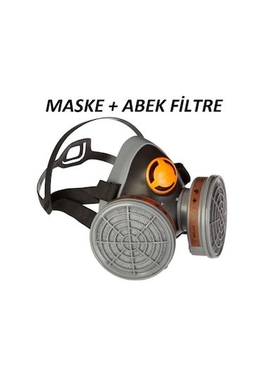 Delta Plus M6400 Yarım Yüz Maskesi +Abek1 Filtre