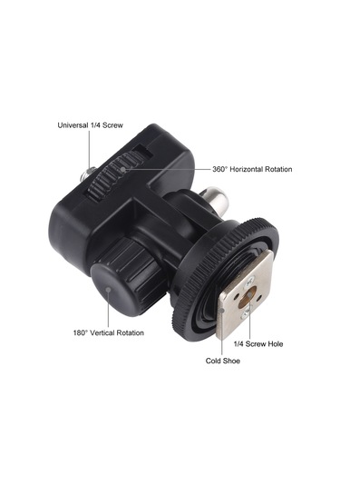 Puluz 1/4 İnç Vida Dişi Soğuk Ayakkabı Tripod Montaj Adaptörü