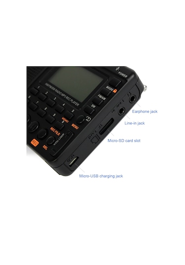 Springsun Retekess V-115 Radyo Tam Bant Radyo Kaydedici Fm Am Mp3 Oynatma Sınır Ötesi Tedarik