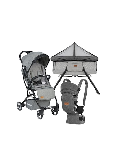 Tommybaby İnci Kabin Bebek Arabası + Katlanır Beşik + Kanguru