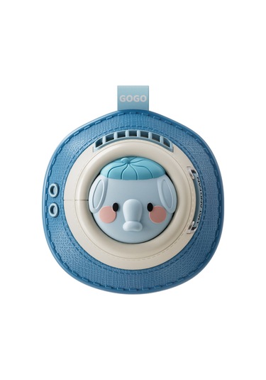 Lyon Şapka Yapraksızlı Oyun Fan Taşın Mini Fan - Mavi