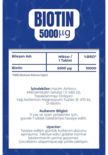 Vitisfera Biotin 5000 Mcg 60 Tablet