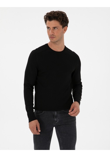 Pierre Cardin Erkek Siyah Kazak /triko 50315763-vr046 Siyah