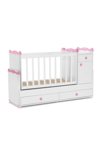 Patiko Sahra 950 3 Kapılı Bebek Odası Takımı Pembe