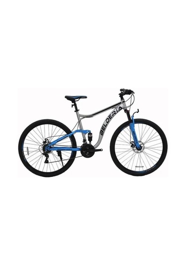 Belderia 29 Jant Çift Amortisörlü Bisiklet Gri Mavi Gri - Mavi