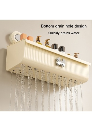 Tongxida Bosphorusboutique Vakumlu Stil: Sones Sepet, Banyo Duvara Monteli Küçük Kahverengi Çıkarılabilir Depolama Diğer