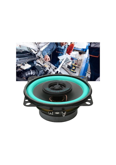 Geeroyoo 100w 4 İnçli Oto Hoparlör, Dış Mıknatıslı, 90db Hassasiyet, 90hz-20khz Frekans Aralığı, Araba Ses Sistemi İçin Coaxial Oto Ses Hoparlörü