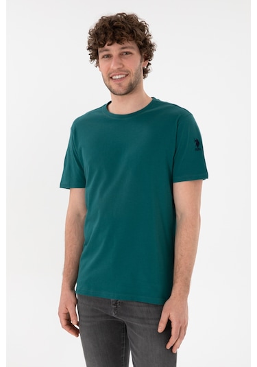 U.S. Polo Assn. Erkek Regular Fit Bisiklet Yaka Koyu Yeşil Basic Tişört 50305985-VR101 U.S. Polo Assn. Erkek Regular Fit Bisiklet Yaka Koyu Yeşil Basic Tişört 50305985-VR101