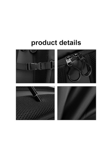 Hallow Motosiklet Kask Çantası Kapasite 30 - 48l Siyah A