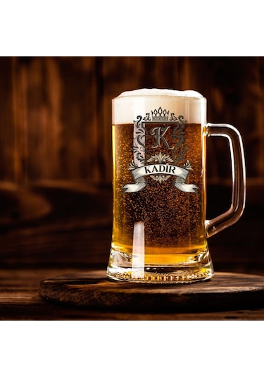 Kişiye Özel Tasarımlı Arjantin Bira Bardağı Kulplu Ve İsim Yazılı Özel Bardak