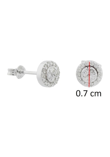 Pırlanta Coronet Küpe Beyaz