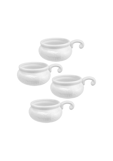 Elan Gallery Çelenıklı Jülyen Tavası Ve Kokot, 4 Adet 270 Ml 202756816 Beyaz