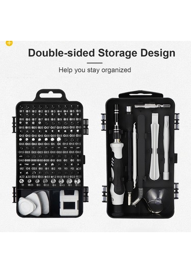 Padalink Crv Malzeme 117 Parça Somun İmha Aleti Seti - Elektronik Tamir Araçları Kombinasyonu Siyah