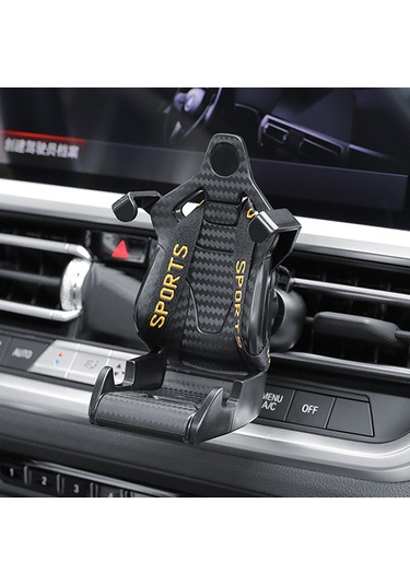 Yifomall Oto Havalandırma Çıkışlı Telefon Tutucu - 360 Döner, Tek Elle Kullanıma Uygun, Sabit Ve Güvenli, Altın Askılı Diğer