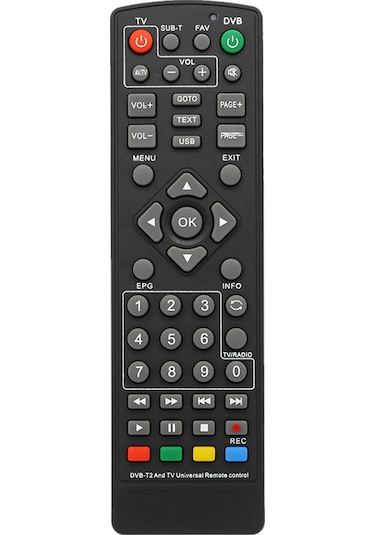 Lemestar Evrensel Dvb-t2 Kumandası - 10 Metre Menzilli, Kanal Geçişli, Kolay Kullanımlı