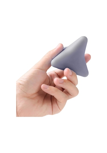 Anjiexun Silikon Masaj Konisi Katı Top Psoas Kas Gevşetme Sırt Ayak Yogası 1 Gri