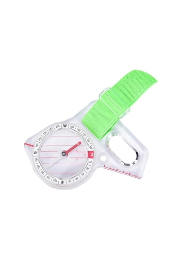 Pazly--1 Adet Açık Profesyonel Başparmak Pusula Elite Rekabet Oryantiring Pusula Taşınabilir Pusula Harita Ölçekli Pusula Pusula Beyaz