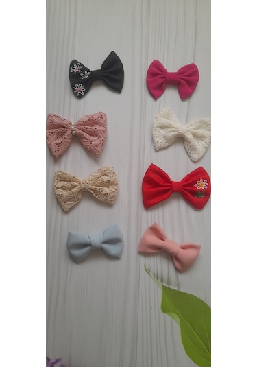Fiyonk Toka Klipsli Model 8 Li Set Çok Renkli