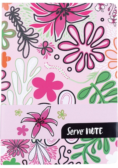 Serve Set - Defter, Serve Deep Uclu Kalem, Silgi Şeker Pembe
