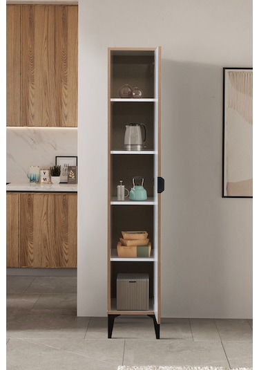 Sarmobi Arden Tek Kapaklı Çok Amaçlı Dolap Beyaz