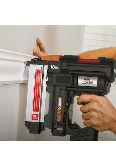 Worx WX842.9 20V 15-50 MM Profesyonel Şarjlı Çivi Çakma Makinesi + 2700 Adet Yedek Çivi