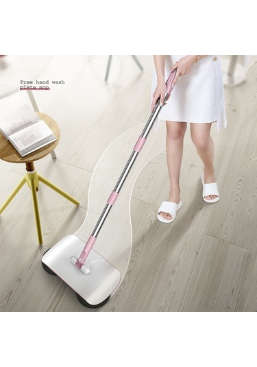 Sones X2 Vites Destekli Yürüyerek Kullanılan Süpürge, Özellikler: 1 Paçavra İle Pembe