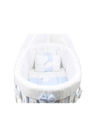 Setaymobilya Beşik, Şehzade Mdf Sallanan Beşik + Uyku Seti - Setay