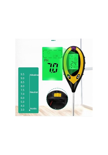 Singree 4'ü 1 Arada Toprak Test Cihazı - Ph, Nem, Sıcaklık Ve Işık Ölçer, Bahçe Ve Sera Kullanımı İçin