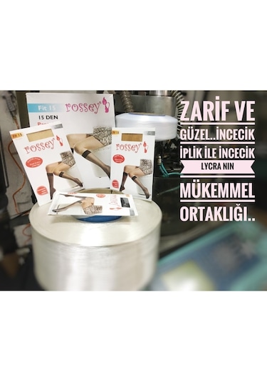 Rossey Parlak Fit(15 D) Dizaltı Çorap