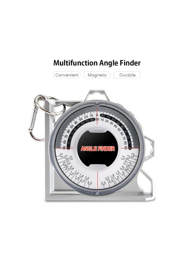 Maiyame Magnetik Açı Ölçer - Hafif Abs Malzeme, Çift Seviye Balonu Ve Geri Tarafta Karşılaştırma Tablosu, Konstrüksiyon Ve Tesisat İşleri İçin