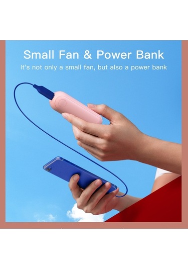 Fortunelane 2-in-1 Usb Taşınabilir Soğukluk Şarj Cihazı, Power Bank, 2 Hız, 1500mah Beyaz
