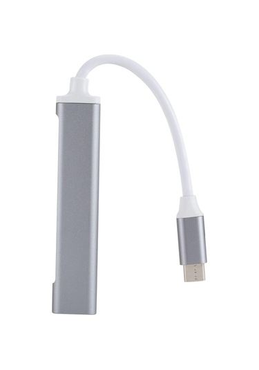 C809 Tip C Usb Hub 4 Bağlantı Noktalı Usb 3.0 Veri Hub Adaptörü Taşınabilir Usb 3.0 Hub Uzatma Kablosu Ayırıcı 4