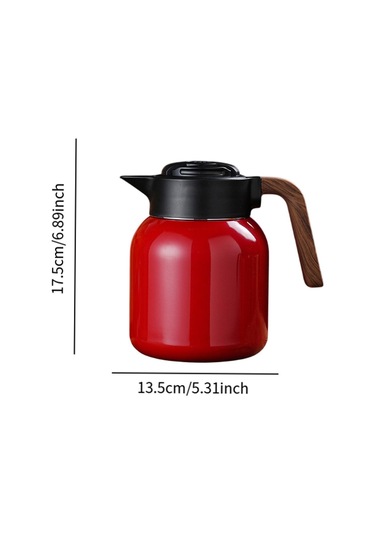 Suntek Yalıtımlı Paslanmaz Çelik Kahve Sürahisi Kırmızı