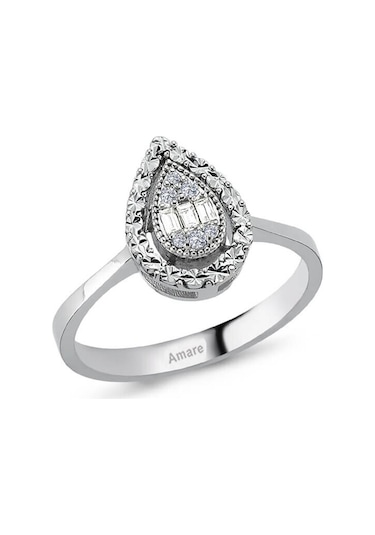 0,08 Karat Baget Pırlanta Yüzük (451710192)