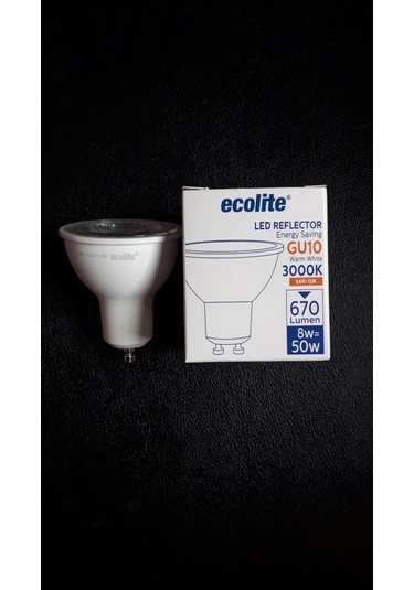 Ecolite 8W Gu10 Led Ampul G.Işığı Sarı Işık