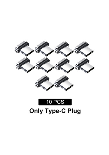 Fonken Redmi Note 12 İçin 10/20 Adet Manyetik Şarj Ucu Tip C/micro Usb Fiş Adaptörüblack90 Cm