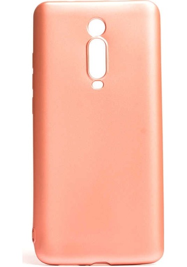Kilifone - Xiaomi Uyumlu Mi 9t / Mi 9t Pro - Kılıf Mat Renkli Esnek Premier Silikon Kapak - Rose Gold