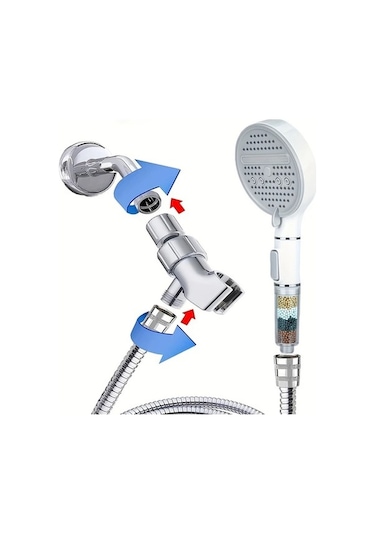 Fastbuy Challenger Negatif İyon Su Şelalesi 3 Parça Set Yüksek Basınçlı Ev Banyo Püskürtme Başlığı