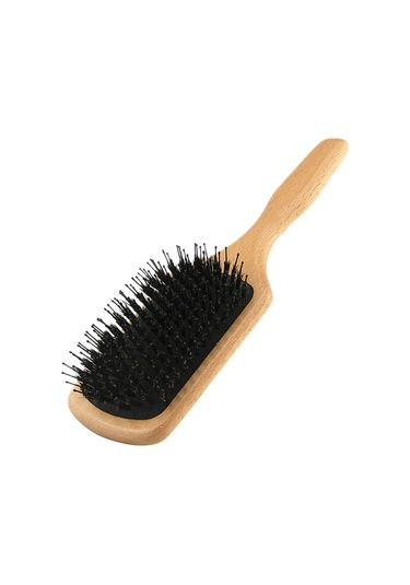 Xurunkeji Domuz Kılı Saç Fırçası Kayın Ahşap Tasarım Tarak Gasbag Masaj Saç Fırçası Kuru Islak Saçlar İçin Kadınlar İçin Saç Açıcı