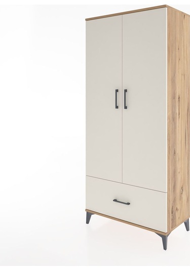 Hyperion Dolap 3 Raflı Tek Çekmeceli Tek Askılı 88x44x195 Çam... Çam